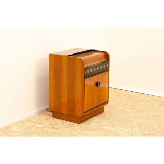 Image 1 of Vintage cabinet with built-in gramophone and radio, Czechoslovakia 1950