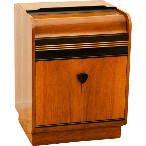 Image 1 of Vintage cabinet with built-in gramophone and radio, Czechoslovakia 1950