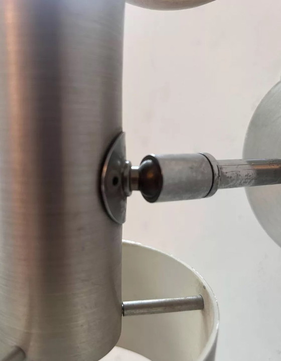 Image 1 of Vintage wall lamp, Brushed aluminum, France 1970