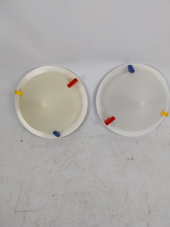 Image 1 of 2x Ikea 1980 lampe de plafond memphis