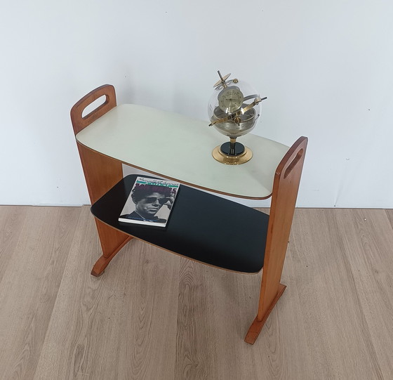 Image 1 of Fifties side table with two shelves