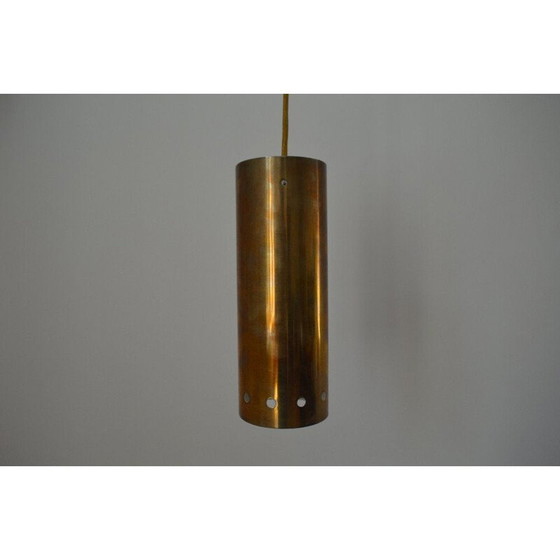 Image 1 of Lampada a sospensione finlandese vintage in ottone - anni '60