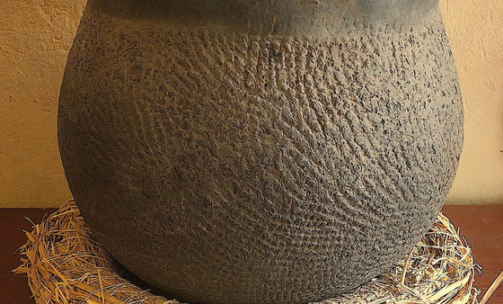 Image 1 of Antique Earthenware Storage Pot, Senegal 19Th Century