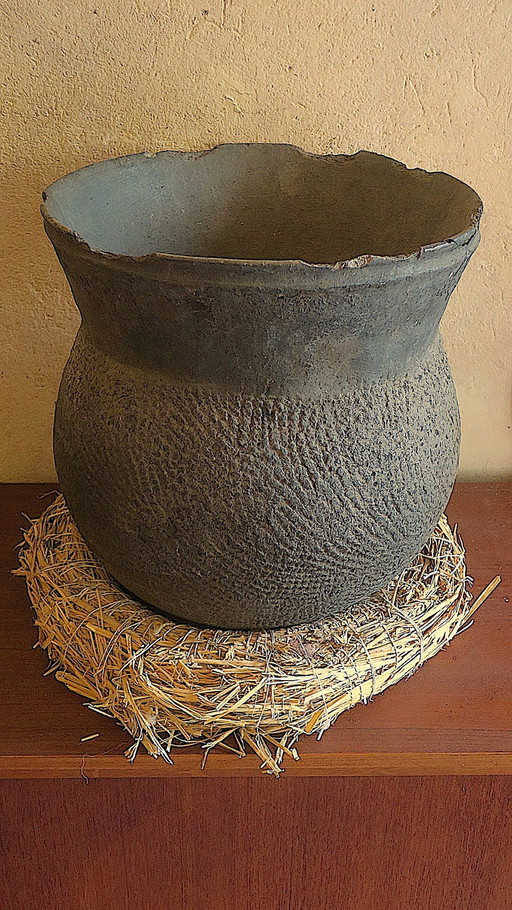 Antique Earthenware Storage Pot, Senegal 19Th Century