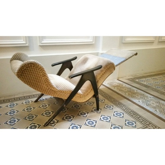 Image 1 of Sillón orejero con sistema de relajación - 1950