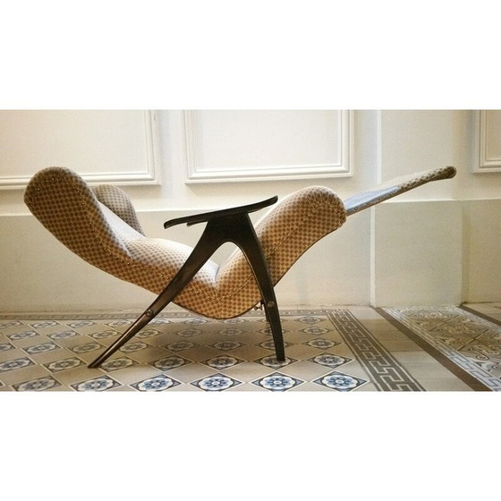 Image 1 of Sillón orejero con sistema de relajación - 1950
