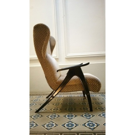 Image 1 of Sillón orejero con sistema de relajación - 1950