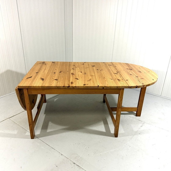 Image 1 of Karin Mobring Large Hangoor Dining Table Ikea 1970-80'S