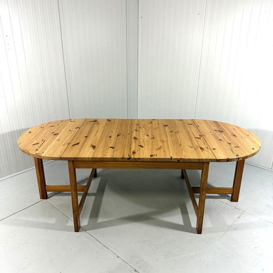 Image 1 of Karin Mobring Large Hangoor Dining Table Ikea 1970-80'S