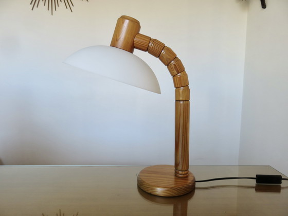 Image 1 of Pine Lamp Solbackens Svarveri, Sweden, 1970s