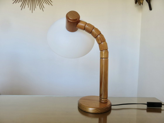 Image 1 of Pine Lamp Solbackens Svarveri, Sweden, 1970s