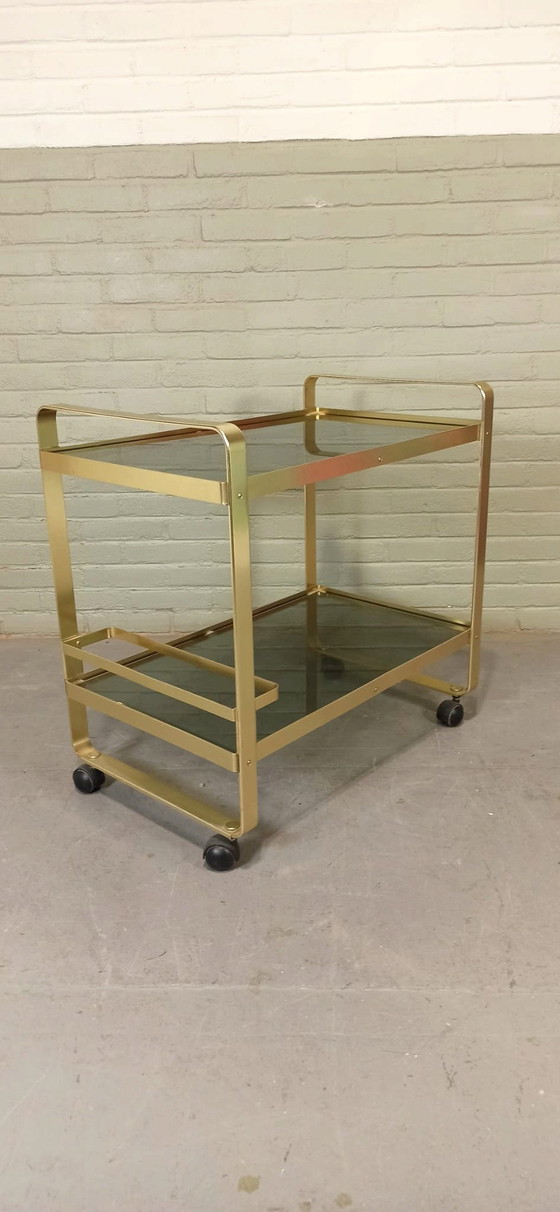 Image 1 of Av Handwerk Space Age Trolley Bar Cart 