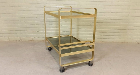 Image 1 of Av Handwerk Space Age Trolley Bar Cart 