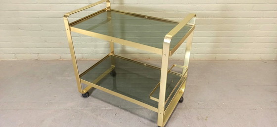 Image 1 of Av Handwerk Space Age Trolley Bar Cart 