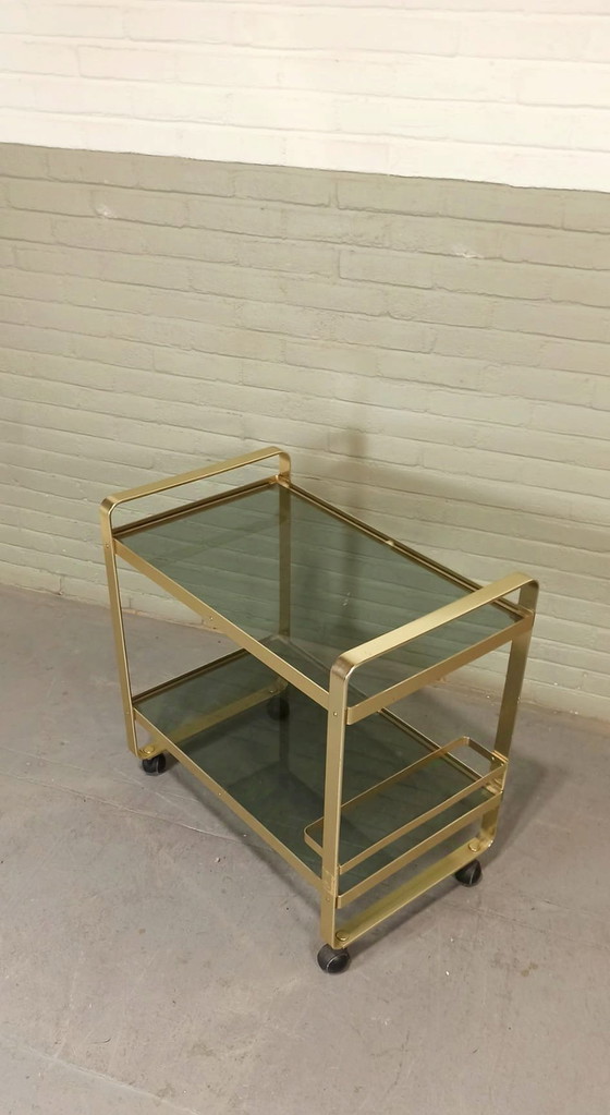 Image 1 of Av Handwerk Space Age Trolley Bar Cart 