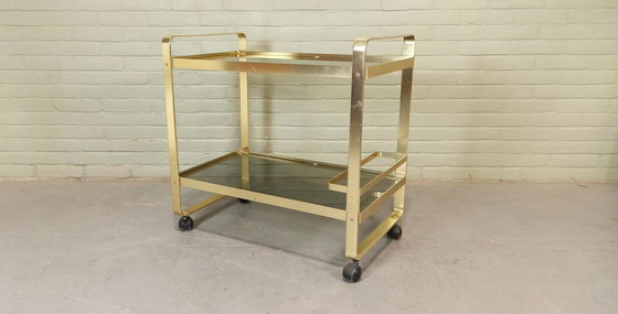 Image 1 of Av Handwerk Space Age Trolley Bar Cart 