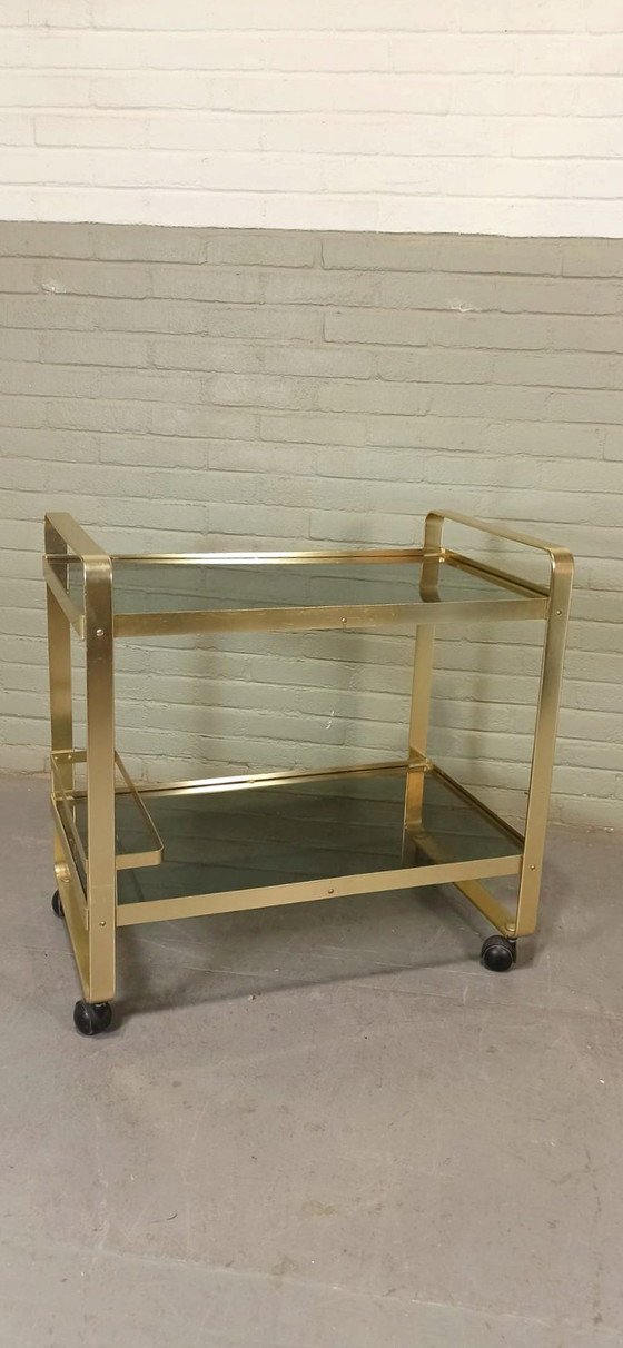 Image 1 of Av Handwerk Space Age Trolley Bar Cart 