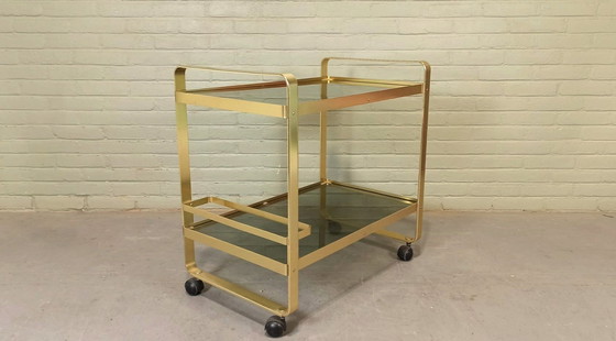 Image 1 of Av Handwerk Space Age Trolley Bar Cart 