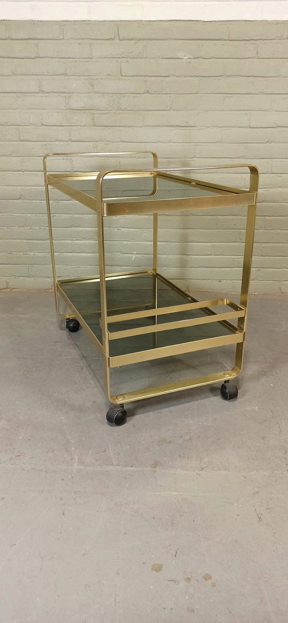 Image 1 of Av Handwerk Space Age Trolley Bar Cart 