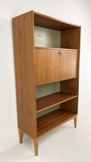 Swedish vintage secretaire bookcase desk