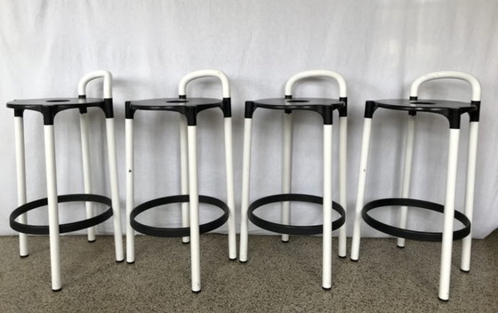 Image 1 of 4x Kartell bar stools model Polo Anna Castelli