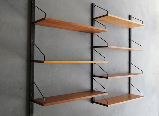 Mid-Century Danish Teak Wall Unit By Poul Cadovius For Cado, 1960S