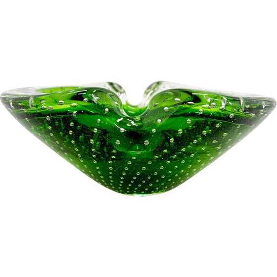 Image 1 of Vintage glass ashtray by Hana Machovska for Mstisov Glassworks, Czechoslovakia 1970
