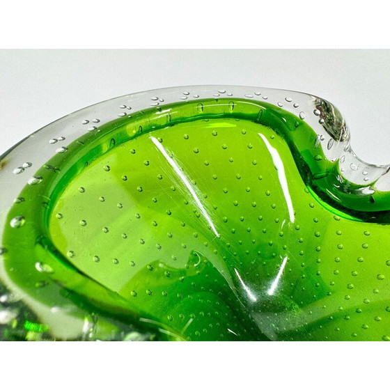 Image 1 of Vintage glass ashtray by Hana Machovska for Mstisov Glassworks, Czechoslovakia 1970