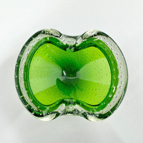 Image 1 of Vintage glass ashtray by Hana Machovska for Mstisov Glassworks, Czechoslovakia 1970