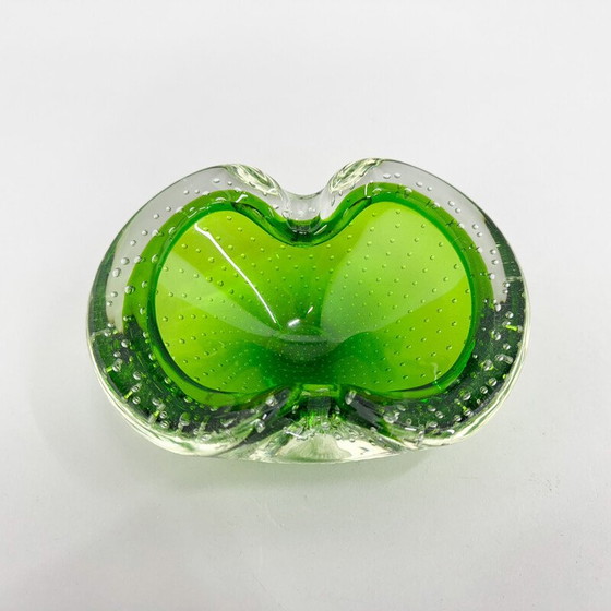 Image 1 of Vintage glass ashtray by Hana Machovska for Mstisov Glassworks, Czechoslovakia 1970