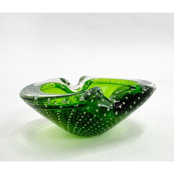 Image 1 of Vintage glass ashtray by Hana Machovska for Mstisov Glassworks, Czechoslovakia 1970