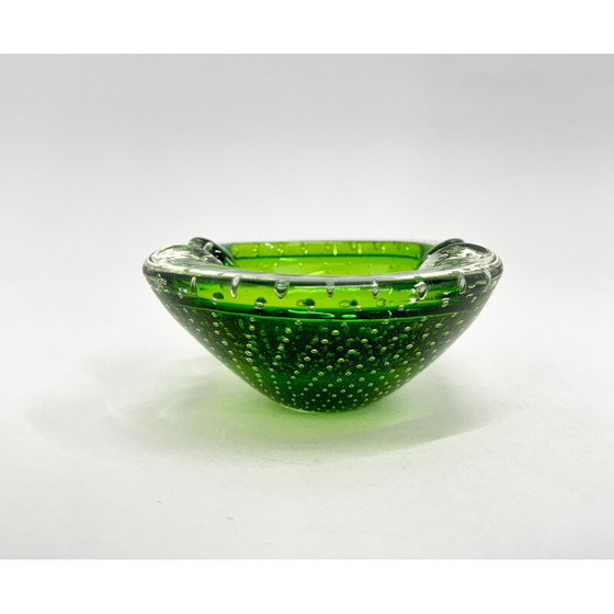 Image 1 of Vintage glass ashtray by Hana Machovska for Mstisov Glassworks, Czechoslovakia 1970