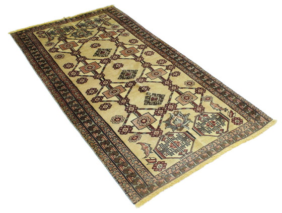 Image 1 of Persian Carpet Old Ghashghai Shiraz Nomadic Carpet 202 X 110 Cm