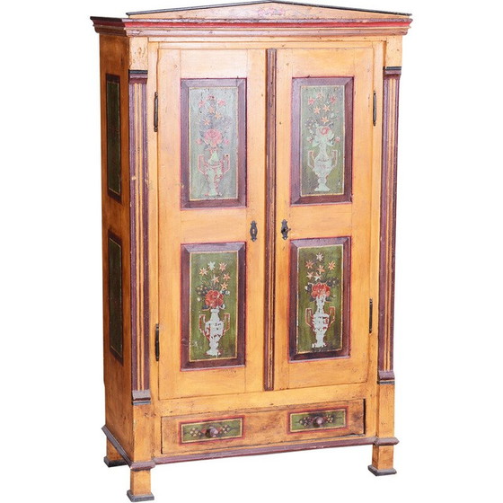 Image 1 of Vintage Biedermeier cabinet in spruce, Czechia 1800s