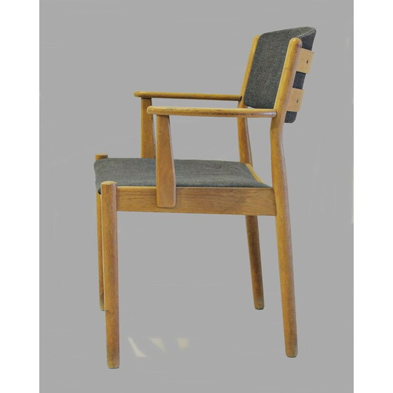 Image 1 of Set of Two vintage  Danish Poul Volther Refinished Armchairs in Oak, Inc. Reupholstery