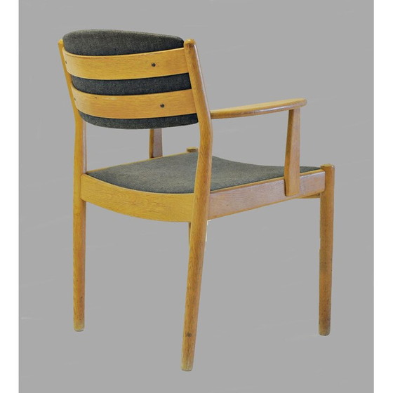 Image 1 of Set of Two vintage  Danish Poul Volther Refinished Armchairs in Oak, Inc. Reupholstery