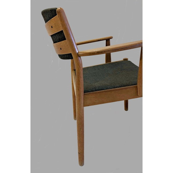 Image 1 of Set of Two vintage  Danish Poul Volther Refinished Armchairs in Oak, Inc. Reupholstery