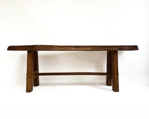 Primitive Brutalist Bench Or Coffee Table