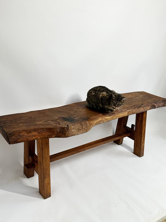 Image 1 of Primitive Brutalist Bench Or Coffee Table