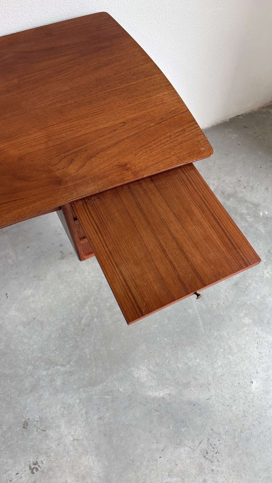 Image 1 of Vintage Desk Teak + Oak 2 Sides