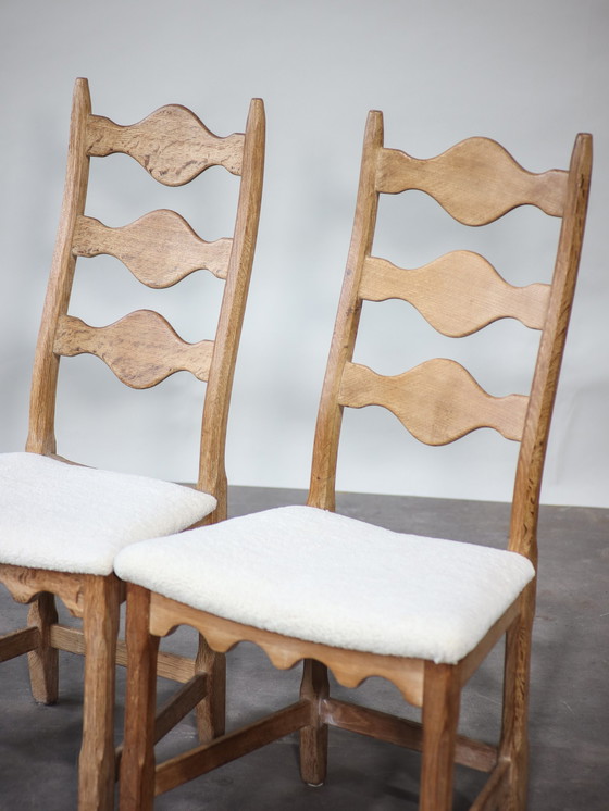 Image 1 of 6x Dining chairs Henning Kjaernulf oak