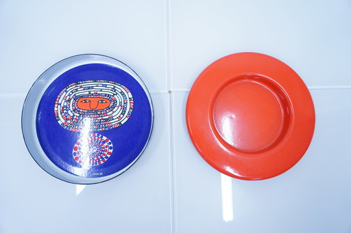 Cuenco artístico italiano vintage de Riccardo Manzi, años 60 