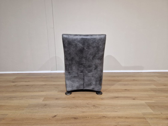 Image 1 of NEW Montis Loge Fauteuil en cuir gris Gerard van den Berg