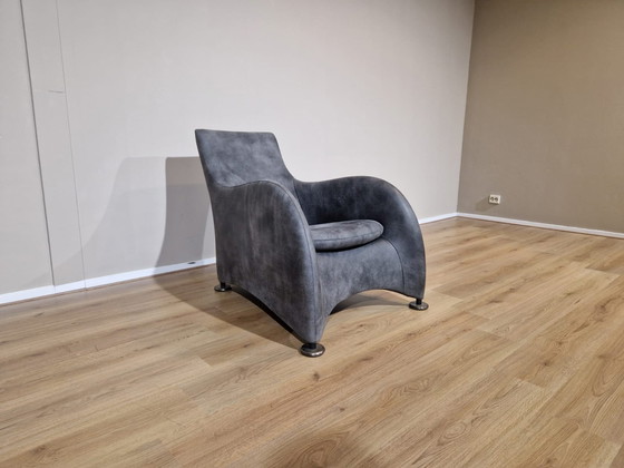 Image 1 of NEW Montis Loge Fauteuil en cuir gris Gerard van den Berg