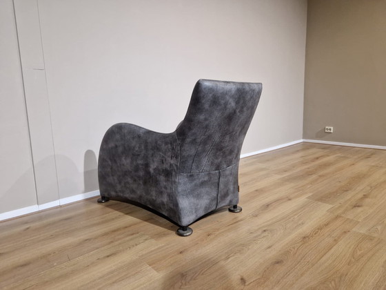 Image 1 of NEW Montis Loge Fauteuil en cuir gris Gerard van den Berg