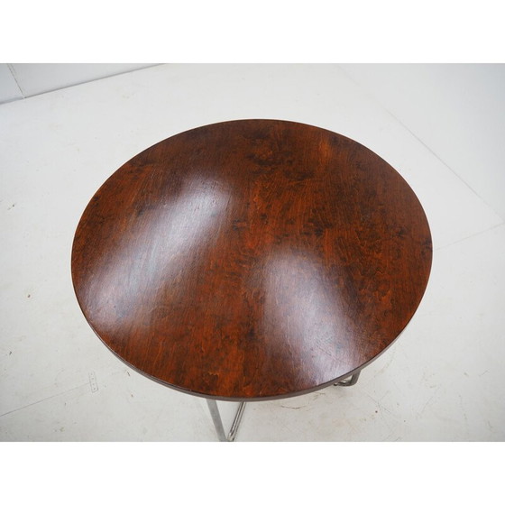 Image 1 of Vintage Bauhaus chrome table by Robert Slezak 1940s
