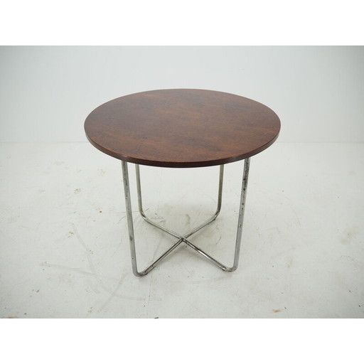 Vintage Bauhaus chrome table by Robert Slezak 1940s