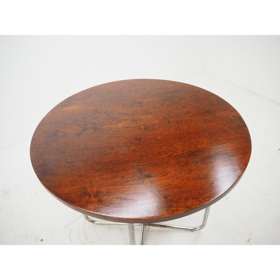 Image 1 of Vintage Bauhaus chrome table by Robert Slezak 1940s