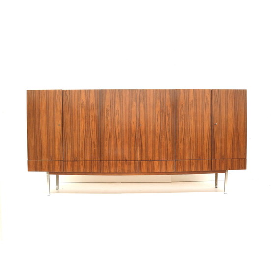 Image 1 of Large vintage rosewood sideboard with 6 doors from the 1960s