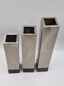 Ensemble de 3 vases à blocs design